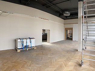 Fußboden neu verlegt in der Spielbank