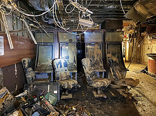 Gebäude und Spielautomaten nach Flutkatastrophe beschädigt