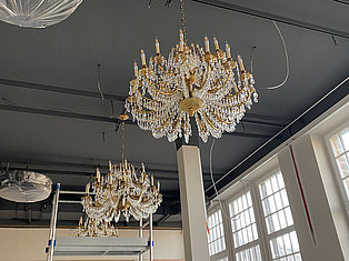 Neue Decken und Kronleuchter für die Spielbank